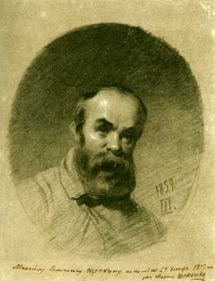 T.Shevchenko.Self-portrait.Nizhny Novgorod,1857